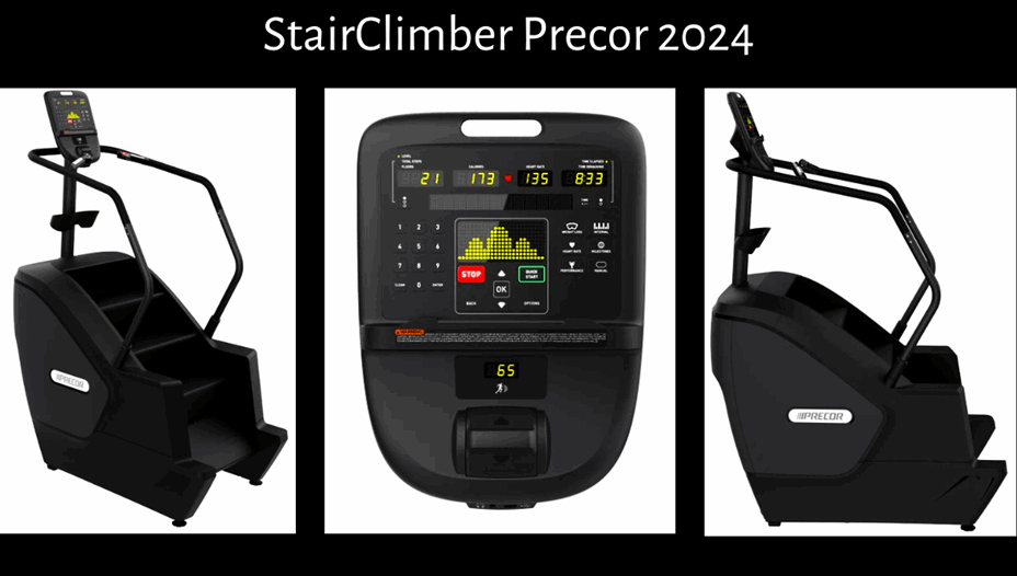 Dimensioner och Garanti för StairClimber Precor SCL 835  Längd: 150 cm Bredd:   81 cm Höjd:   229 cm Vikt:     175 kg