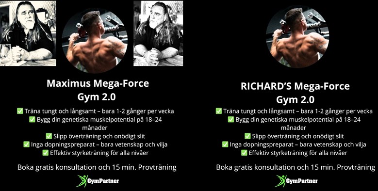 Personlig Träning 2.0 i Mega-Force Träningsmetoden